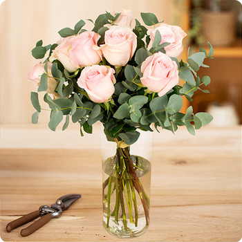 Ramo de rosas rosas