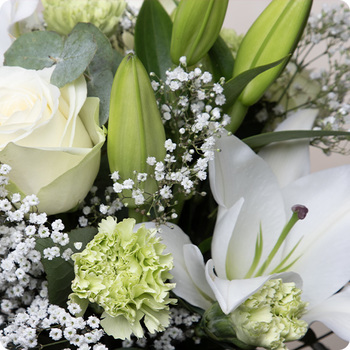 Ramo del florista blanco
